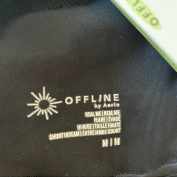 SOLD OFFLINE By Aerie Real Me High Waisted Crossover Flare Legging, Medium Short - Picture 13 of 13